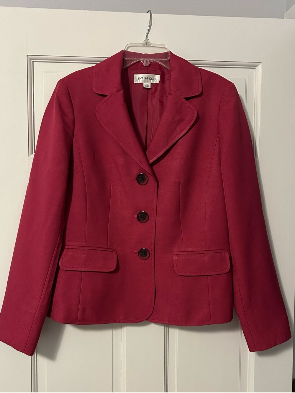 Evan Picone Women's Burgundy Blazer size 6